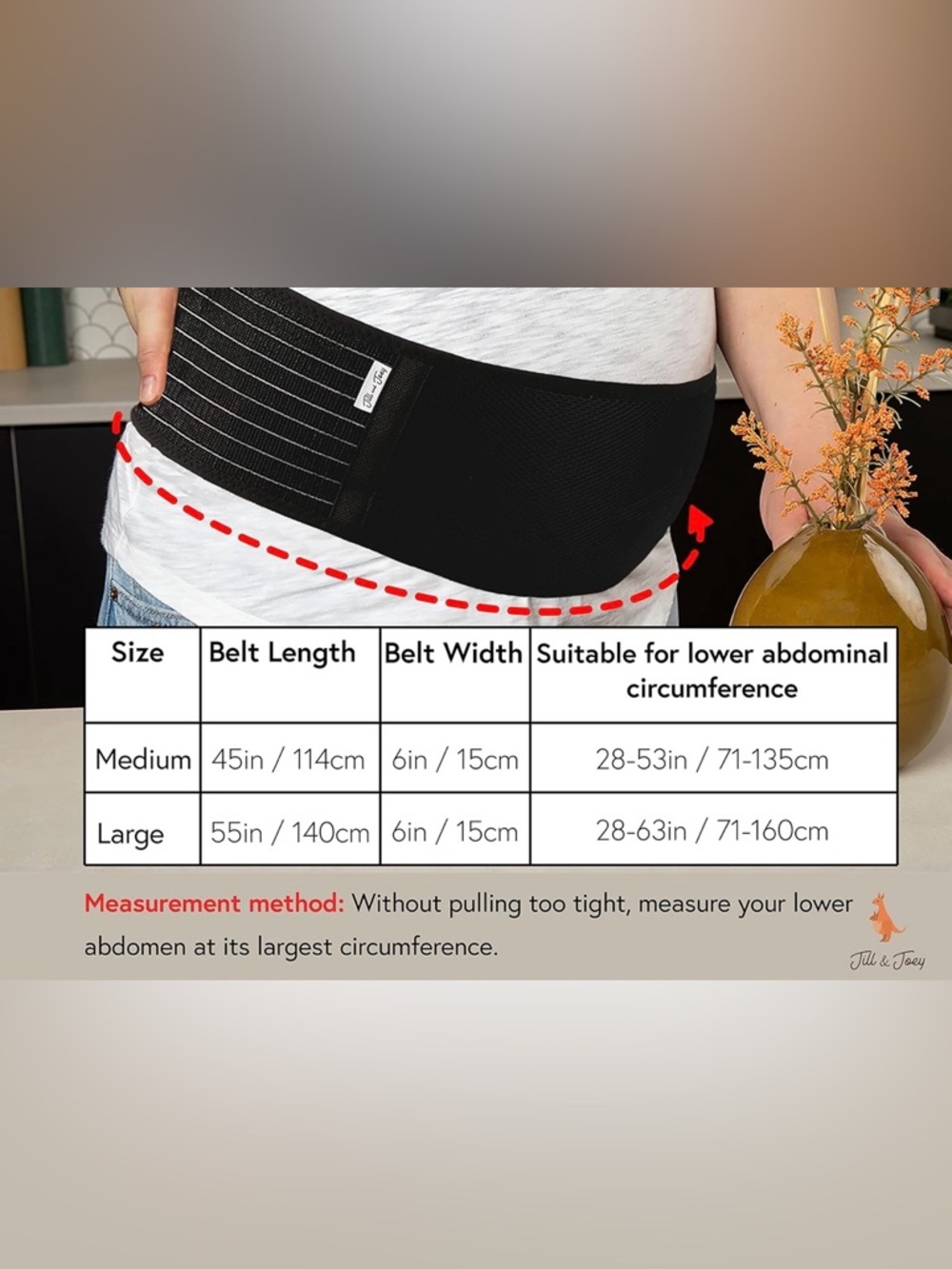 Maternity Belly Support Band - Black - Picture 2 of 3